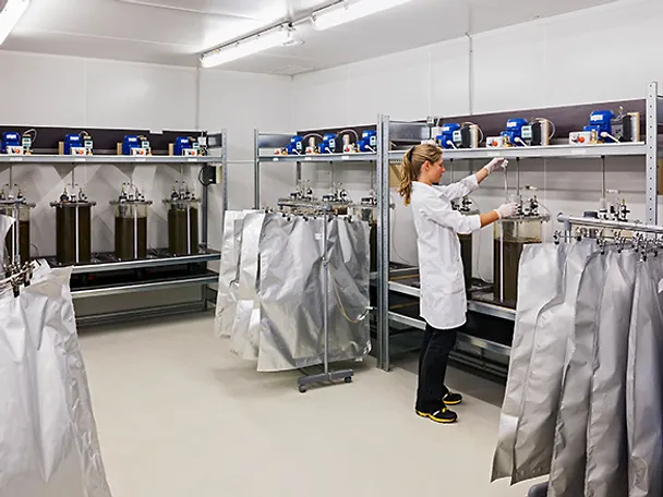 Biogas batch fermenter