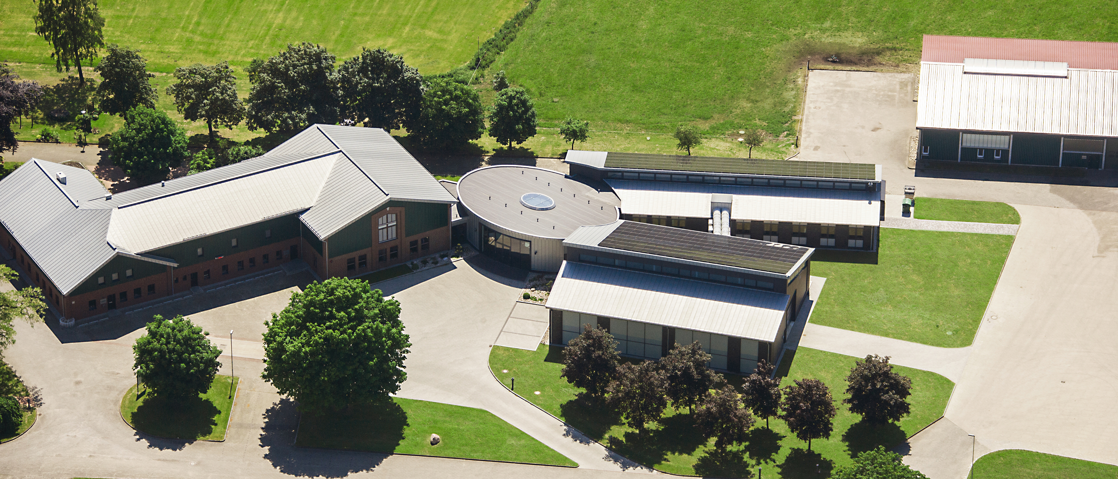 Aerial view of the ISF at Gut Hülsenberg Aerial view of the ISF at Gut Hülsenberg
